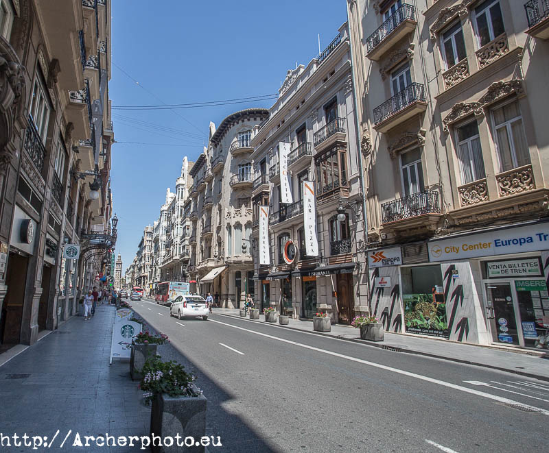 Calle de la Paz, Valencia, foto de Sergi Albir, fotógrafo profesional en Valencia