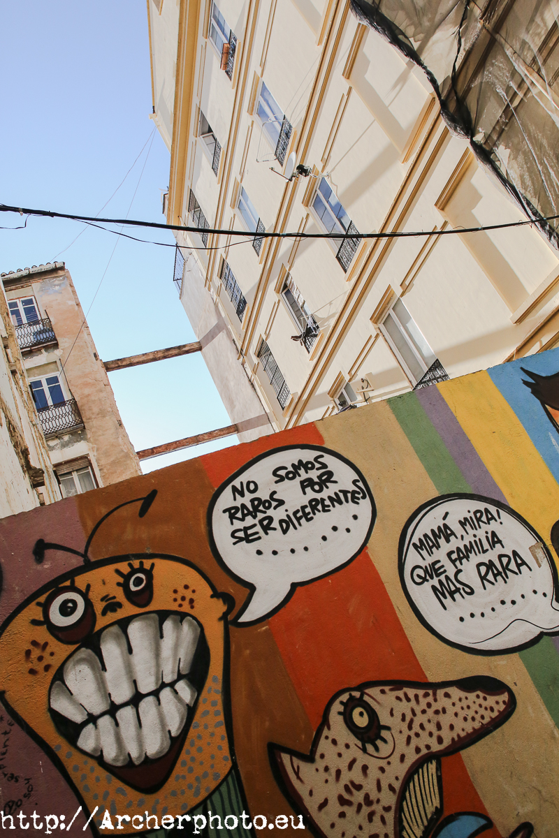 Grafiti en el centro de Valencia