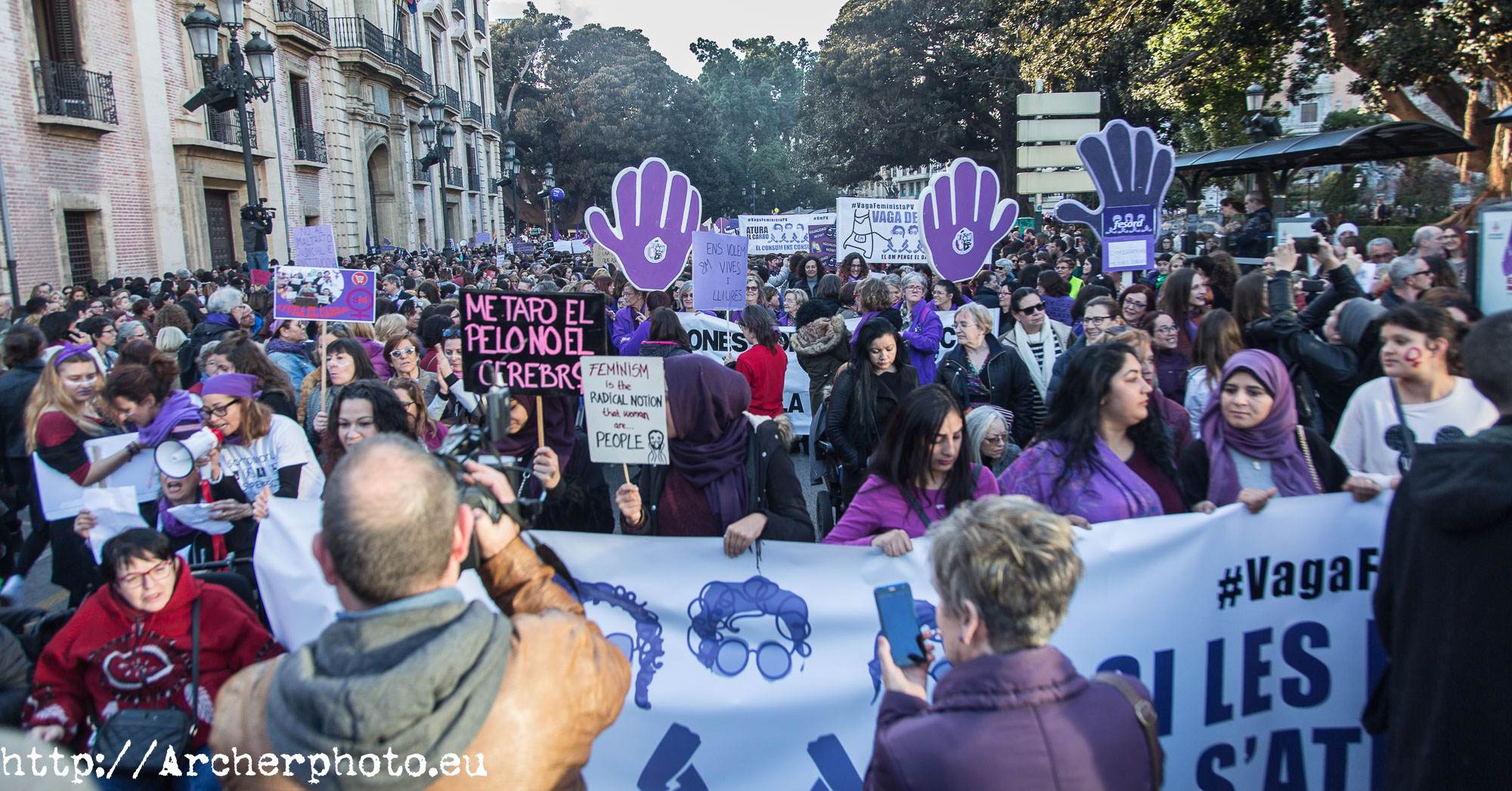 Día de la Mujer, Valencia, España, 2018,fotografo Valencia,manifestacion