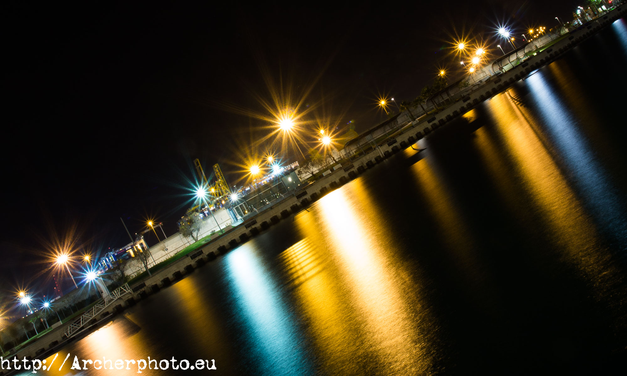 Puerto de Valencia, noche, fotógrafo profesional, Archerphoto