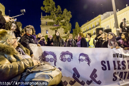 Día de la Mujer, Valencia, España, 2018, Plaza de la Virgen
