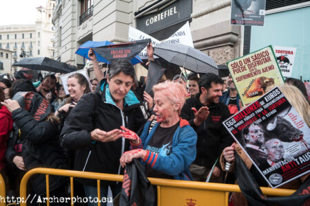 Manifestación antitaurina en Valencia, por Archerphoto, fotógrafo profesional