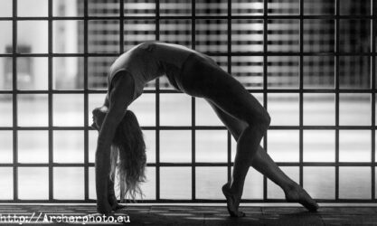 sesion de fotos nocturna con Elena Lopez Benaches, gimnasta olimpica