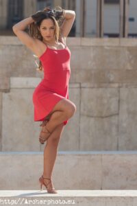Andrea Vidaurre, baile latino, en Valencia, por Archerphoto