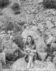 María Roca en blanco y negro, 2019, imagen de Archerphoto, fotos profesionales