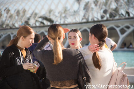 Modelos hablando CLEC Fashion Festival València por Archerphoto